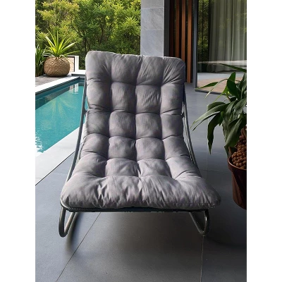 Outdoor Rocking Chair – Modern Metal Rocker With Thick Cushion, 350 Lbs Capacity, High Back Lounge Chair For Patio, Garden, And Living Room 2 Outdoor Rocking Chair – Modern Metal Rocker With Thick Cushion, 350 Lbs Capacity, High Back Lounge Chair For Patio, Garden, And Living Room - Image 2
