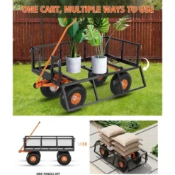 Steel Garden Cart With 500 Lb Capacity, 3-in-1 Pullable Garden Wagon For Yard, Outdoor, Gardening Soil 10 Steel Garden Cart With 500 Lb Capacity, 3-in-1 Pullable Garden Wagon For Yard, Outdoor, Gardening Soil -Garvee Sales GUEST c6c35479 20cb 467c 9993 868ca9f8da9f
