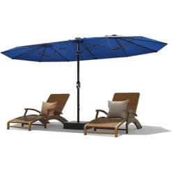 15FT Large Patio Double-Sided Rectangle Market Umbrella With Base For Poolside Lawn Backyard 17 15FT Large Patio Double-Sided Rectangle Market Umbrella With Base For Poolside Lawn Backyard -Garvee Sales GUEST c6d12bd2 82e5 4e8a 959f 92e0a166edfc