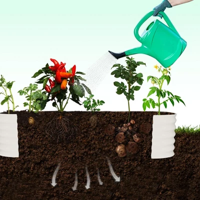 1 Set(2PCS Raised Garden Bed With Arch Trellis),Durable Steel Construction, For Climbing Plants And Outdoor Gardening 4 1 Set(2PCS Raised Garden Bed With Arch Trellis),Durable Steel Construction, For Climbing Plants And Outdoor Gardening - Image 4