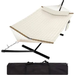 12FT Double Hammock With Stand Heavy Duty Portable Hammocks 475 Lbs Large Outdoor Hammocks With Carrying Bag For Patio, Beach, Backyard 16 12FT Double Hammock With Stand Heavy Duty Portable Hammocks 475 Lbs Large Outdoor Hammocks With Carrying Bag For Patio, Beach, Backyard -Garvee Sales GUEST c87f72b5 2e39 4db4 8cc1 6e004617c326