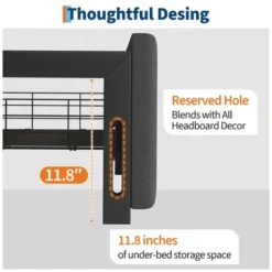 Full Size Storage Bed Frame With 3 XL Drawers - Upholstered Platform Bed, No Box Spring Needed, Wood Slat Support, Easy Assembly -Garvee Sales GUEST c9a75c84 7f88 4242 8dd3 8fe1649bbe9d 1