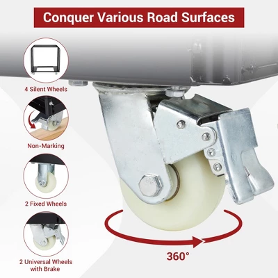 Drywall Cart Steel Panel Truck, Heavy Duty Flatbed Dolly Carts With Wheels, Table Cart With 1500 Lbs Capacity Utility Tool Cart 1 Drywall Cart Steel Panel Truck, Heavy Duty Flatbed Dolly Carts With Wheels, Table Cart With 1500 Lbs Capacity Utility Tool Cart