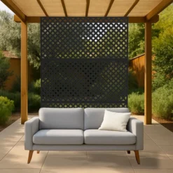 Metal Privacy Screen Outdoor 71"x47", Freestanding Decorative Privacy Fence Panel For Patio, Balcony, Deck, Garden, Indoor, Black Rustic 9 Metal Privacy Screen Outdoor 71"x47", Freestanding Decorative Privacy Fence Panel For Patio, Balcony, Deck, Garden, Indoor, Black Rustic -Garvee Sales GUEST cd1b991e 6a50 4d4e 8d50 b2957d304d65