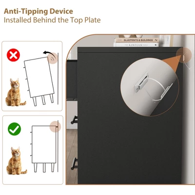 Garvee 7 Dresser For Bedroom, Freestanding 52" Wide Drawer Dresser With Storage, Wooden Closet Storage Chest For Living Room, Bedroom 7 Garvee 7 Dresser For Bedroom, Freestanding 52" Wide Drawer Dresser With Storage, Wooden Closet Storage Chest For Living Room, Bedroom - Image 7