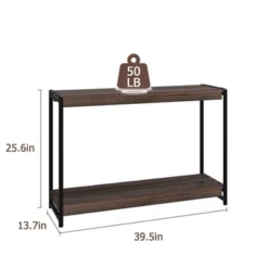 Whizmax 2-Tier Narrow Console Sofa Side Table For Entryway,Hallway,Living Room, 39.5in L X 13.7in W X 25.6in H -Garvee Sales GUEST ce049aff f758 47c6 b66e 2b498edfe1c2