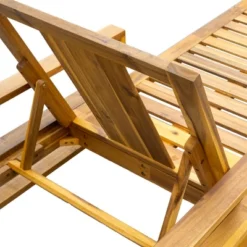 Wood Adjustable Backrest Outdoor Lounge Chair, Suitable For Gardens, Terraces And Poolside Areas 14 Wood Adjustable Backrest Outdoor Lounge Chair, Suitable For Gardens, Terraces And Poolside Areas -Garvee Sales GUEST ce942970 abef 4847 ac38 8e3765994321