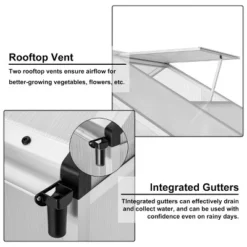 Heavy Duty Greenhouse For Outdoors With Doors And Adjustable Roof Vent Windows, Walk-in Large Sunhouse For Backyard Gardening 11 Heavy Duty Greenhouse For Outdoors With Doors And Adjustable Roof Vent Windows, Walk-in Large Sunhouse For Backyard Gardening -Garvee Sales GUEST cec8ade8 81f8 46fd be74 a0c6eb7d1ff2