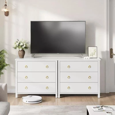 Freestanding Dresser Storage, Vertical Cabinet With Storage Drawer Dresser, Wooden Closet Dressers Chest For Bedroom, Nursery, Living Room 3 Freestanding Dresser Storage, Vertical Cabinet With Storage Drawer Dresser, Wooden Closet Dressers Chest For Bedroom, Nursery, Living Room - Image 3