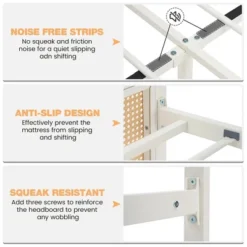 Rattan Platform Bed Frame Full Size With Headboard 10 Rattan Platform Bed Frame Full Size With Headboard -Garvee Sales GUEST cfd8d5d0 b3a2 462a 90ff 5c08f12c24ca