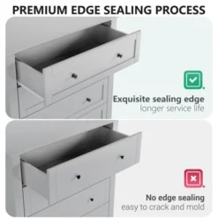 6 Drawer Dresser For Bedroom, Chest Of Drawer Dresser For 48 Inch TV, Modern Wood Organizer TV Stand For Living Room, Entryway, Hallway 17 6 Drawer Dresser For Bedroom, Chest Of Drawer Dresser For 48 Inch TV, Modern Wood Organizer TV Stand For Living Room, Entryway, Hallway -Garvee Sales GUEST d01f0018 b81d 4cd4 bcf5 041a56963a02