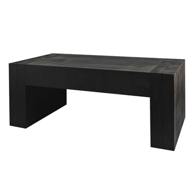 Living Room Wood Table, Versatile Table ,Black Wood Coffee Table,Modern Black Solid Wood Coffee Table 3 Living Room Wood Table, Versatile Table ,Black Wood Coffee Table,Modern Black Solid Wood Coffee Table - Image 3