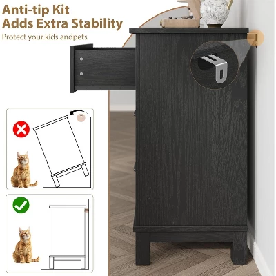 6 Dresser For Bedroom, 47" Wide Drawer Dresser With Storage Freestanding, Wooden Closet Storage Chest For Living Room, Bedroom, Entryway 1 6 Dresser For Bedroom, 47" Wide Drawer Dresser With Storage Freestanding, Wooden Closet Storage Chest For Living Room, Bedroom, Entryway