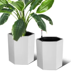 16 Inch Tall Planters Set Of 2, Self Watering Pots With Water Level Monitor, Bottom Wheels And Drainage Hole, Outdoor & Indoor Plant Pots For Patio 19 16 Inch Tall Planters Set Of 2, Self Watering Pots With Water Level Monitor, Bottom Wheels And Drainage Hole, Outdoor & Indoor Plant Pots For Patio -Garvee Sales GUEST d23d0c8b 3ede 42bc b08e 677a23326f26