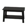 Stylish 31.5" Coffee Table With Open Shelves - 2-Tier Modern Industrial Design