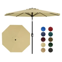 Garvee 10Ft Patio Umbrella, 8 Sturdy Ribs Outdoor Table Umbrella With Crank Lift & Push Button Tilt - Market Umbrella For Pool, Deck, Yard 13 Garvee 10Ft Patio Umbrella, 8 Sturdy Ribs Outdoor Table Umbrella With Crank Lift & Push Button Tilt - Market Umbrella For Pool, Deck, Yard -Garvee Sales GUEST d32a9d4b 313f 42ab b98f 60a9a18a0306 2