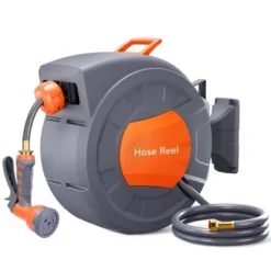 Garvee Garden Hose Reel, Wall Mounted Retractable Water Hose Reel With 9 Function Sprayer Nozzle, 180 Degree Swivel Bracket 17 Garvee Garden Hose Reel, Wall Mounted Retractable Water Hose Reel With 9 Function Sprayer Nozzle, 180 Degree Swivel Bracket -Garvee Sales GUEST d336569d 8acc 4c24 ad9a b1b4a8fc7202