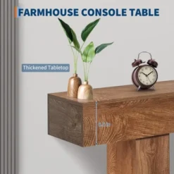 63" Long Console Table For Entryway, Wood Rectangular Sofa Table Behind The Couch, Farmhouse Entryway Tables For Entrance,Hallway,Living Room,Foyer -Garvee Sales GUEST d5c24541 fb25 4a25 944d 9ff1674769e8