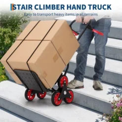 Stair Climbing Cart - 330lb Heavy Duty Hand Truck With 6 Wheels, 2 Elastic Ropes 13 Stair Climbing Cart - 330lb Heavy Duty Hand Truck With 6 Wheels, 2 Elastic Ropes -Garvee Sales GUEST d5e86107 8e41 4761 a309 38a3e156b28f