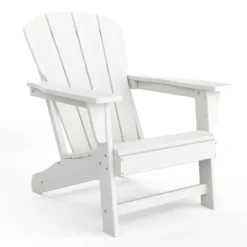 Outdoor Adirondack Chair - HDPE, With Wide Armrests & Slatted Back, All-Weather For Patio & Pool, Ergonomic Backrest 23 Outdoor Adirondack Chair - HDPE, With Wide Armrests & Slatted Back, All-Weather For Patio & Pool, Ergonomic Backrest -Garvee Sales GUEST d6936d7c 8d54 4188 90d1 af837244e3b1