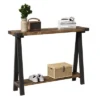 Console Table For Entryway, 2-Tier Entry Table With Storage, 43.3" Narrow Console Tables