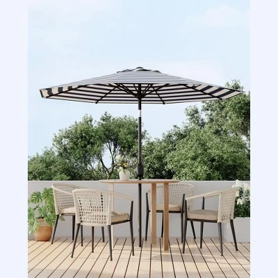9FT Outdoor Patio Umbrella, Outdoor Table Umbrella, With Push Button Tilt And Crank, 8 Sturdy Ribs UV Protection Waterproof For Garden 7 9FT Outdoor Patio Umbrella, Outdoor Table Umbrella, With Push Button Tilt And Crank, 8 Sturdy Ribs UV Protection Waterproof For Garden - Image 7