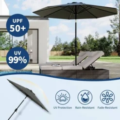 10FT Outdoor Patio Umbrella 24 10FT Outdoor Patio Umbrella -Garvee Sales GUEST d895280a 88f8 458c a7f5 1d3327c3fd65