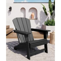 Modern HDPE Adirondack Chair Set Of 6 - Oversize 380lb Capacity, Weather-Resistant Poly Lumber With Wood Texture For Deck, Pool, Porch Outdoor Use 14 Modern HDPE Adirondack Chair Set Of 6 - Oversize 380lb Capacity, Weather-Resistant Poly Lumber With Wood Texture For Deck, Pool, Porch Outdoor Use -Garvee Sales GUEST d938e611 b1c6 40d0 96ca f716f93f73c1 1