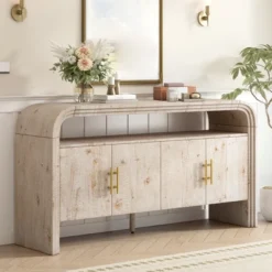 59" Entryway Console Table With Storage, Wooden Sideboard Buffet Cabinet, Behind Couch Table, Sofa Foyer Table For Entryway Hallway Living Room 20 59" Entryway Console Table With Storage, Wooden Sideboard Buffet Cabinet, Behind Couch Table, Sofa Foyer Table For Entryway Hallway Living Room -Garvee Sales GUEST d95f6fce 1a01 4712 b06f 6e3986440118