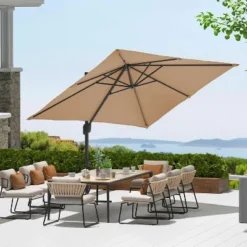 10ftx10ft Cantilever Patio Umbrella With Base,umbrella Outdoor Patio,360 Rotation Outdoor Umbrella With Stand For Deck,Pool,Backyard 17 10ftx10ft Cantilever Patio Umbrella With Base,umbrella Outdoor Patio,360 Rotation Outdoor Umbrella With Stand For Deck,Pool,Backyard -Garvee Sales GUEST da648869 3ba0 4a23 a768 f79790dcf7c8