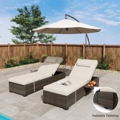Garvee Outdoor Chaise Lounge Chairs, Set Of 2 Wicker Patio Reclining Chairs With Adjustable Backrest, Rattan Lounger For Pool 11 Garvee Outdoor Chaise Lounge Chairs, Set Of 2 Wicker Patio Reclining Chairs With Adjustable Backrest, Rattan Lounger For Pool -Garvee Sales GUEST dc668f13 f843 4d45 8b41 691723a3bbc2 1