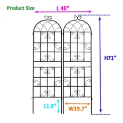 2 Pack Garden Trellis, 71"x19.7" Metal Plant Trellis, Wire Lattice Panel For Climbing Plants, Outdoor Rustproof Trellis Wall Decor For Plants Flowe 12 2 Pack Garden Trellis, 71"x19.7" Metal Plant Trellis, Wire Lattice Panel For Climbing Plants, Outdoor Rustproof Trellis Wall Decor For Plants Flowe -Garvee Sales GUEST dd7f1c8b ae1f 4cd4 8cb1 08b4d4120b7e 1