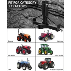 3-Point Quick Hitch – Heavy-Duty Category 1 Hitch With 2" Receiver For Tractors & Farm Equipment