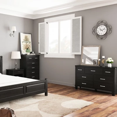 Whizmax Dresser For Bedroom With 7 Drawers, Modern Chest Of Drawers Closet With Metal Handle, Wooden Dresser Organizer, For Bedroom, Living Room 2 Whizmax Dresser For Bedroom With 7 Drawers, Modern Chest Of Drawers Closet With Metal Handle, Wooden Dresser Organizer, For Bedroom, Living Room - Image 2