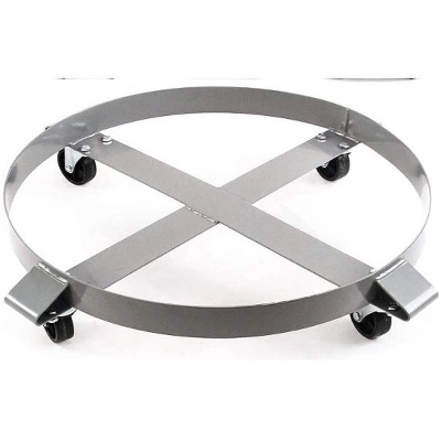 Heavy-Duty 55 Gallon Drum Dolly - 1000lb Capacity Steel Barrel Caddy With 4 Swivel Casters 8 Heavy-Duty 55 Gallon Drum Dolly - 1000lb Capacity Steel Barrel Caddy With 4 Swivel Casters - Image 8