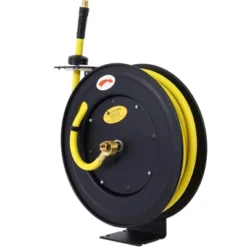 Retractable Air Hose Reel, 1/2"x50' Heavy Duty Steel Reel, Auto Rewind Air Hose Reel, Industrial Grade Rubber Hose -Garvee Sales GUEST deb157c9 6331 4580 82ae 5bd30ae583a1