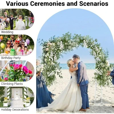 Metal Garden Arch Trellis, Flower Rack Climbing Arbor Flower Rack, Iron Plant Rack For Flower, Climbing Vine Vegetable, Fruit And Lawn 4 Metal Garden Arch Trellis, Flower Rack Climbing Arbor Flower Rack, Iron Plant Rack For Flower, Climbing Vine Vegetable, Fruit And Lawn - Image 4