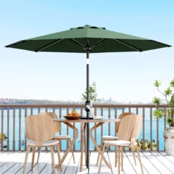 9' Outdoor Patio Umbrella, Outdoor Table Umbrella, Yard Umbrella, Market Umbrella With 8 Sturdy Ribs, Push Button Tilt And Crank 24 9' Outdoor Patio Umbrella, Outdoor Table Umbrella, Yard Umbrella, Market Umbrella With 8 Sturdy Ribs, Push Button Tilt And Crank -Garvee Sales GUEST dfb31261 a922 4e18 a54c c94b05cd7acc