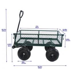 Steel Garden Cart Heavy Duty 550 Lbs Capacity With Removable Mesh Sides Utility Metal Wagon With 180° Rotating Handle Perfect For Garden 24 Steel Garden Cart Heavy Duty 550 Lbs Capacity With Removable Mesh Sides Utility Metal Wagon With 180° Rotating Handle Perfect For Garden -Garvee Sales GUEST e097761b fe3c 4d69 be5f 4d7bc5839ad5