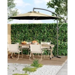 10 FT Patio Umbrella For Outdoor, Outdoor Umbrella With Push Button Tilt And Crank With Cross Base With 8 Sturdy Ribs For Deck Pool Garden Backyard -Garvee Sales GUEST e126057b cb3a 4f80 ad0a 3091d289f9dc