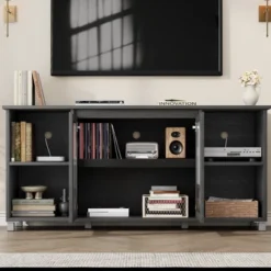 Modern TV Stand For 65 Inch, Black Entertainment Center With Storage Shelves & Glass Doors – Wooden Media Console Cabinet For Living Room 14 Modern TV Stand For 65 Inch, Black Entertainment Center With Storage Shelves & Glass Doors – Wooden Media Console Cabinet For Living Room -Garvee Sales GUEST e167101c 617a 45b8 9ef2 74ac38025c33
