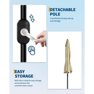 10FT Outdoor Patio Umbrella 4 10FT Outdoor Patio Umbrella - Image 4