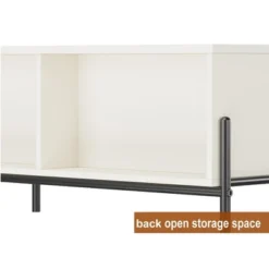 Garvee Coffee Table With 2 Handle-free Drawers White Center Table With Open Storage Shelf -Garvee Sales GUEST e3773401 7cbb 4434 a33c 9dfd4c3ac556