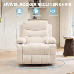 Recliner Chair Nursery, Manual Reclining Rocking Chair, 360 Swivel Glider With Cup Holder, Massage And Heat Recliner, Indoor Single Sofa Chairs 15 Recliner Chair Nursery, Manual Reclining Rocking Chair, 360 Swivel Glider With Cup Holder, Massage And Heat Recliner, Indoor Single Sofa Chairs -Garvee Sales GUEST e499a856 71f0 4ab6 bbe4 c03c0c8565ee