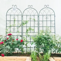 4 Pack Metal Garden Trellis 86.7" X 19.7"/71"x19.7" Rustproof Trellis For Climbing Plants Outdoor Flower Support Black 27 4 Pack Metal Garden Trellis 86.7" X 19.7"/71"x19.7" Rustproof Trellis For Climbing Plants Outdoor Flower Support Black -Garvee Sales GUEST e4d39839 fa46 4ec0 8012 42a8069aee9f