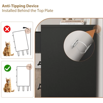 Garvee 6 Dresser For Bedroom, 52" Wide Drawer With Large Storage Space, Freestanding Wooden Closet Storage Dresser Chest For Bedroom 7 Garvee 6 Dresser For Bedroom, 52" Wide Drawer With Large Storage Space, Freestanding Wooden Closet Storage Dresser Chest For Bedroom - Image 7