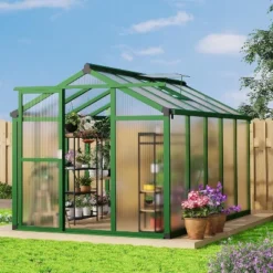 Garvee Greenhouse For Outdoors, Polycarbonate Greenhouse With Quick Setup Structure And Roof Vent, Aluminum Greenhouses Heavy Duty For Garden, Lawn 15 Garvee Greenhouse For Outdoors, Polycarbonate Greenhouse With Quick Setup Structure And Roof Vent, Aluminum Greenhouses Heavy Duty For Garden, Lawn -Garvee Sales GUEST e62b9c3a a84c 46b9 bf3d d61bbbe6b965