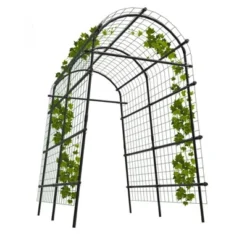 Garden Arch Trellis 7.2ft Extra Tall Metal Arbor For Climbing Plants, Outdoor Vegetable & Flower Support, Includes Clips & Netting -Garvee Sales GUEST e712bcd4 2fda 4381 ba65 4a24dbb342f9