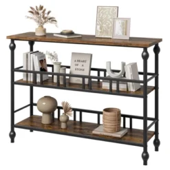 Garvee 43" Console Table, 3-Tier Entryway Narrow Sofa Table With Shelves, Side Tables For Living Room, Hallway, Bedroom -Garvee Sales GUEST e7da479f a782 4dd4 86c9 197a9e963b95 1