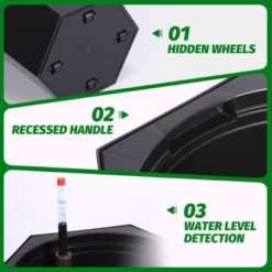 16 Inch Tall Planters Set Of 2, Self Watering Pots With Water Level Monitor, Bottom Wheels And Drainage Hole, Outdoor & Indoor Plant Pots For Patio 13 16 Inch Tall Planters Set Of 2, Self Watering Pots With Water Level Monitor, Bottom Wheels And Drainage Hole, Outdoor & Indoor Plant Pots For Patio -Garvee Sales GUEST e7e043a9 4b35 4151 b8a0 769c060c2a42